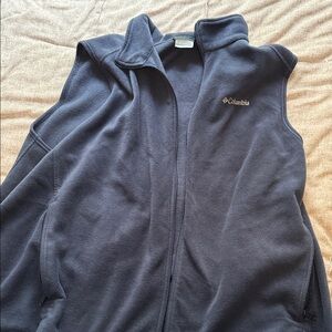 Columbia Dark Blue Fleece Vest